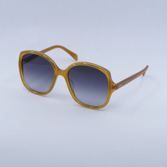 ?️ New Celine CL40172U 47B Sunglasses - Milky Honey Frame, Grey Lenses main image 8